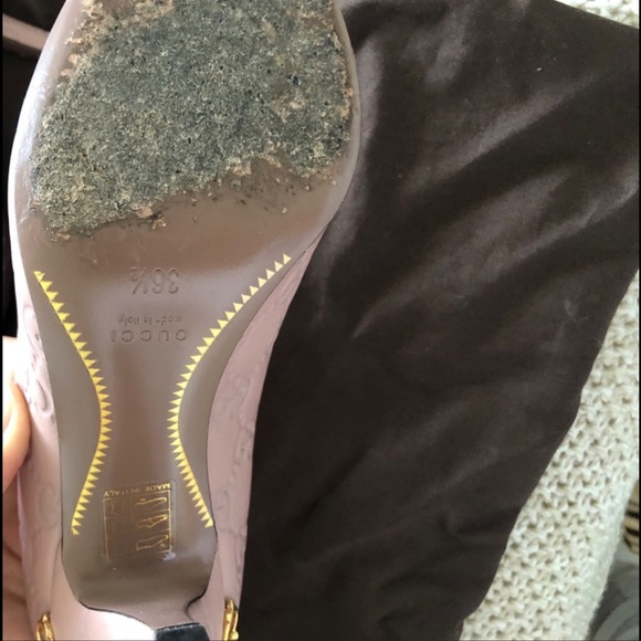 Gucci women’s pink Guccissima mid heel pump - Picture 4 of 4